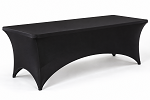 Black 8FT Spandex fitted tablecloths